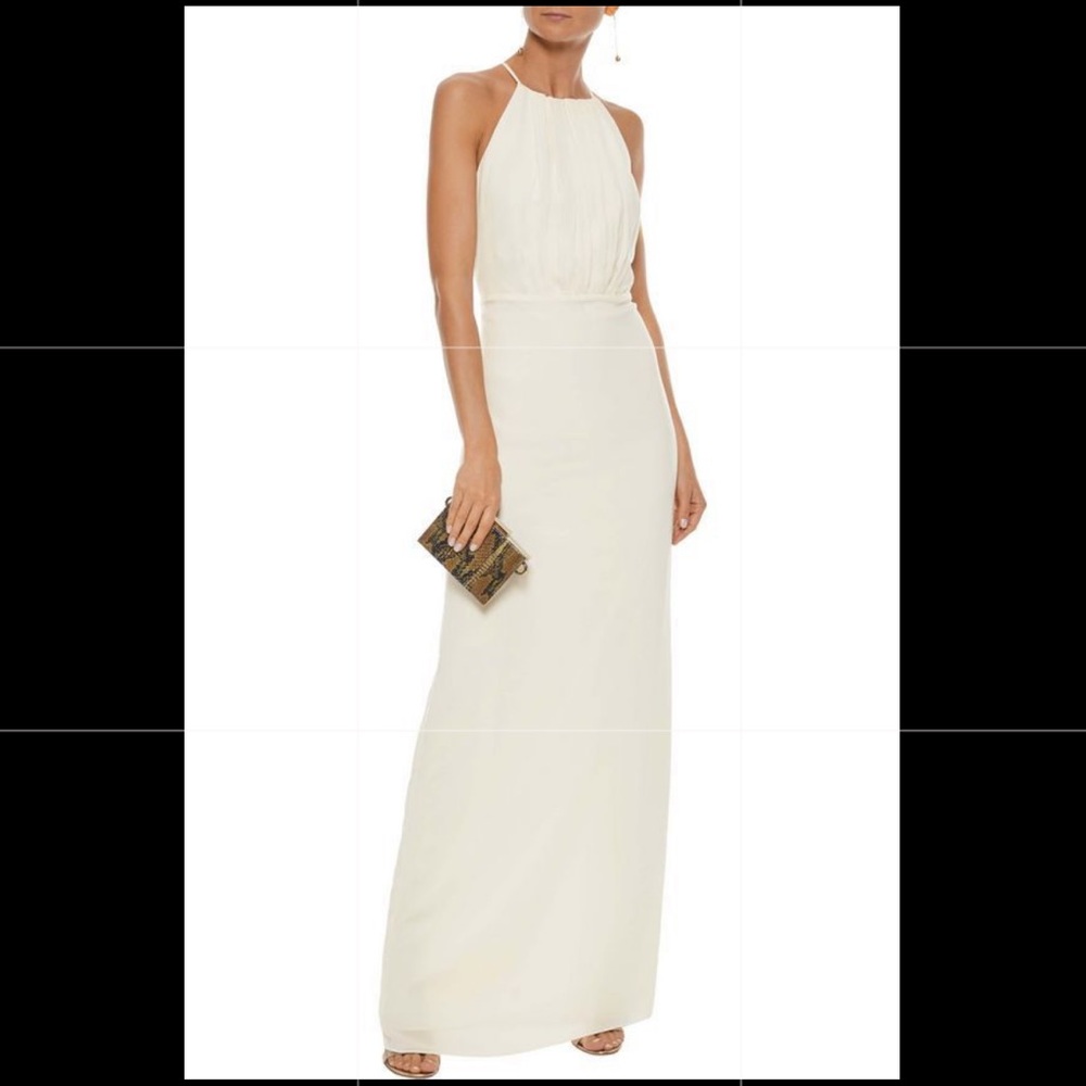 Halston Heritage ivory gown